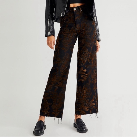 Free People Denim - Free People Annabelle flocked‎ jeans